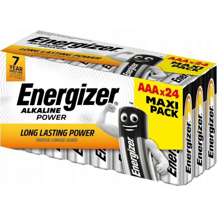 24 x Energizer Alkaline Power LR03 / AAA paristojen perhepakkaus 24 x Energizer Alkaline Power LR03 / AAA paristojen perhepakkaus
