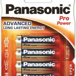 4 x Panasonic Alkaline PRO Power AA paristot